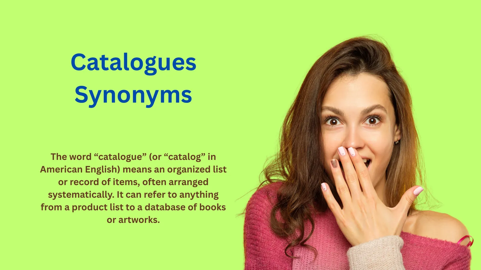 Catalogues Synonyms Words That Arrange Ideas With Precision catalogues-synonyms-words-that-arrange-ideas-with-precision