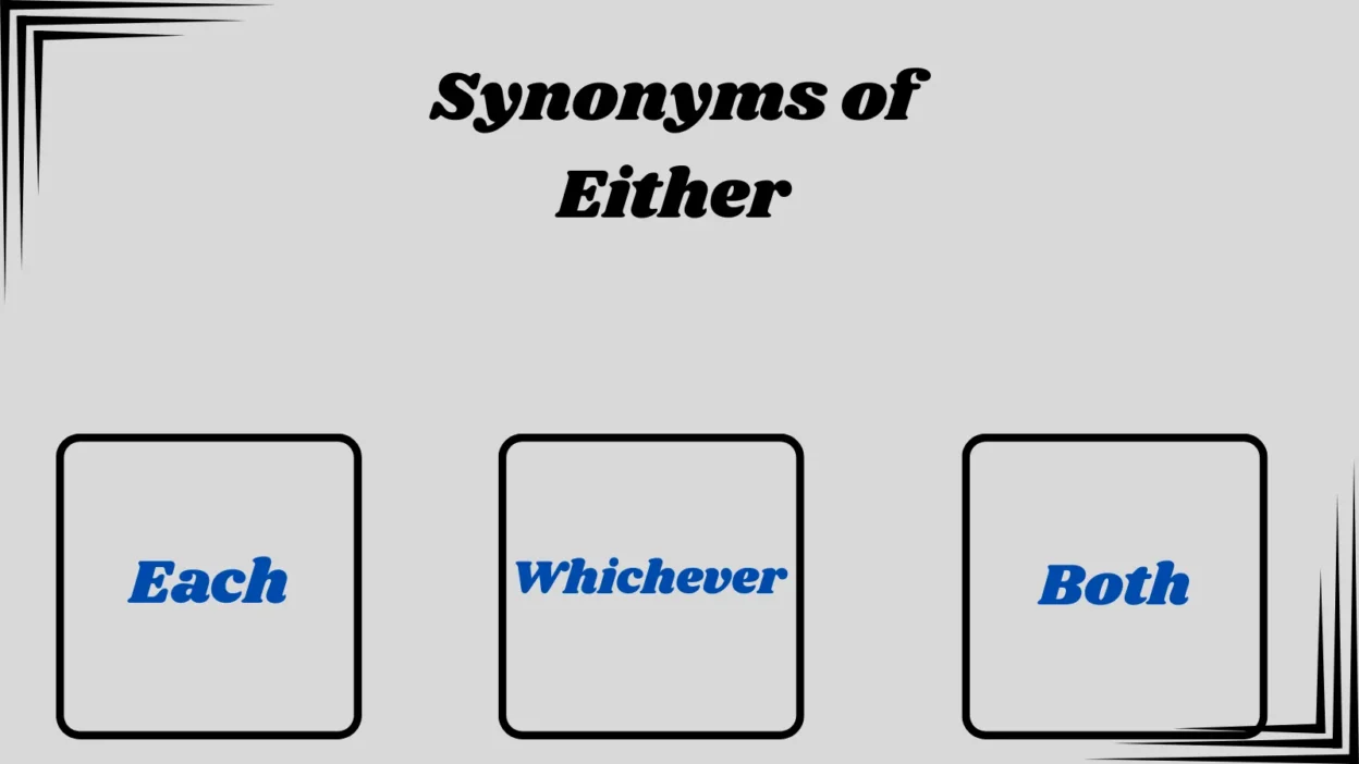 Synonyms of Either