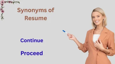 Synonyms of Resume Explained