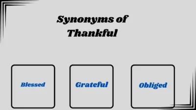 Synonyms of Thankful