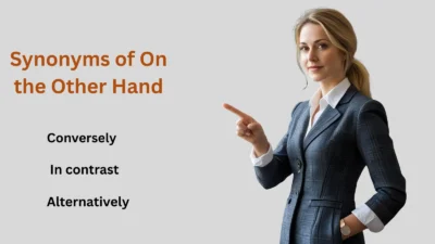 Synonyms of On the Other Hand