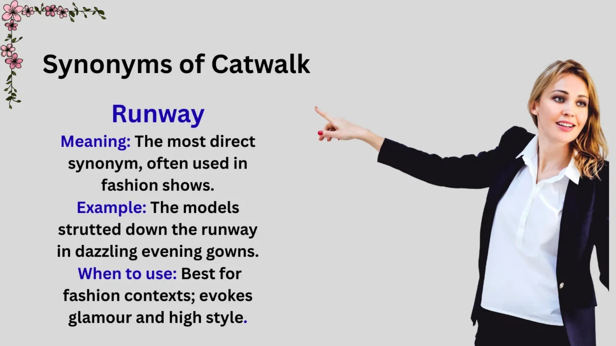 Synonyms of Catwalk Explained