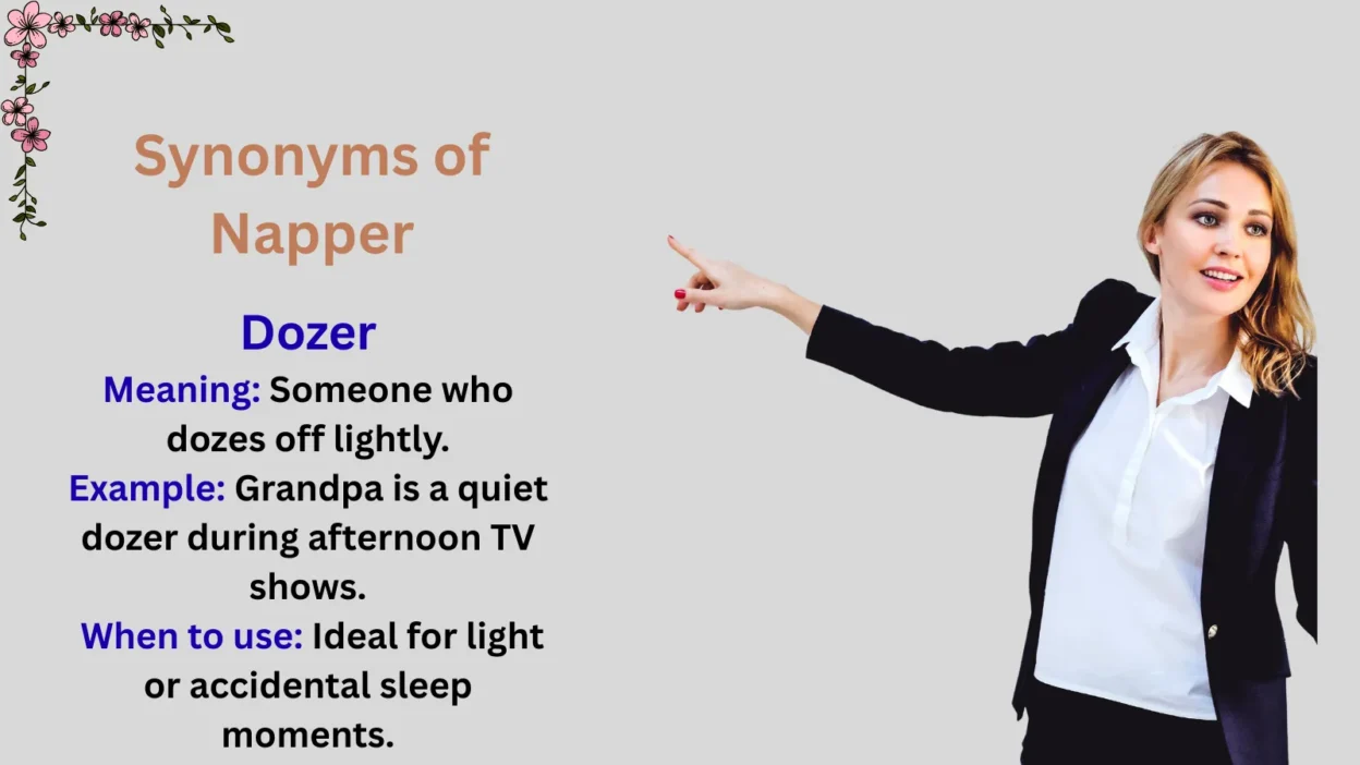 Synonyms of Napper Explained