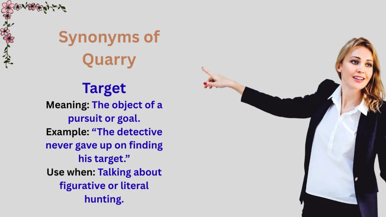 Synonyms of Quarry Explained