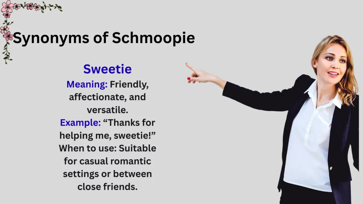 Synonyms of Schmoopie Explained