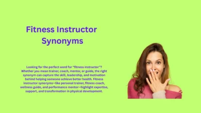 Fitness Instructor Synonyms That Elevate Your Training