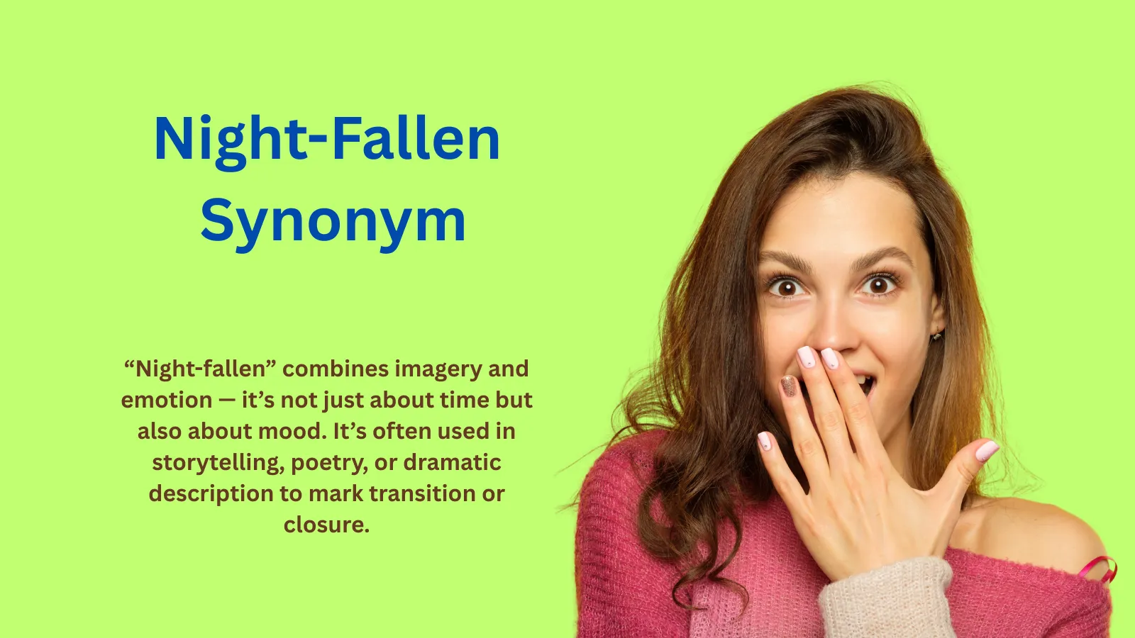 Fallen Words Night-Fallen Synonym: Words That Capture Twilight’s Calm
