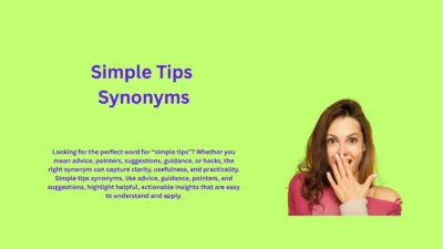 Simple Tips Synonyms That Make Learning Easier