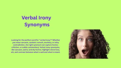 Verbal Irony Synonyms That Speak Volumes