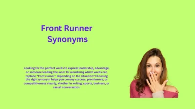 Front Runner Synonyms That Highlight Leading Competitors
