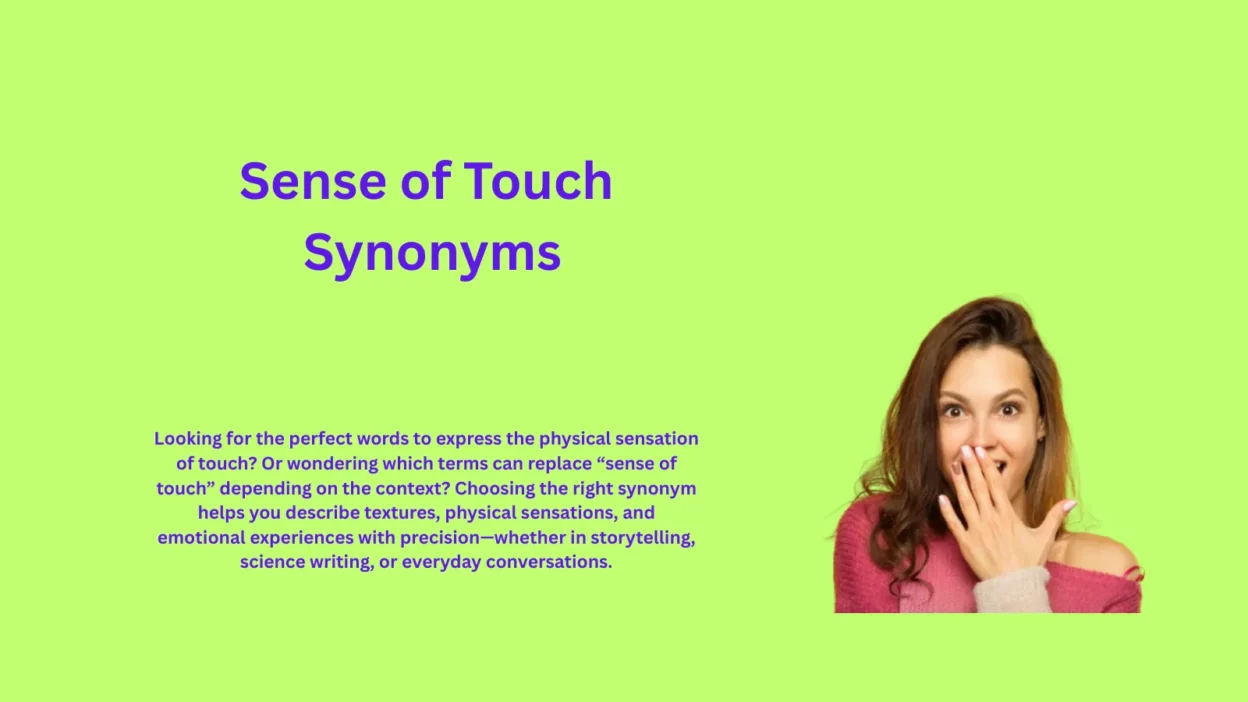 Sense of Touch Synonyms That Describe Feeling Clearly